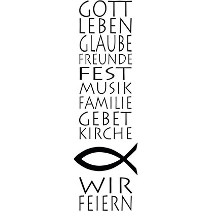 Artikelbild für Rayher Motivstempel Christliche Einladung 12,0 x 4,0 cm, 1 St., Artikelnummer 151623