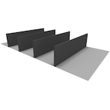 Artikelbild 1 für fm Trennstege schwarz 4 St., Artikelnummer 853483