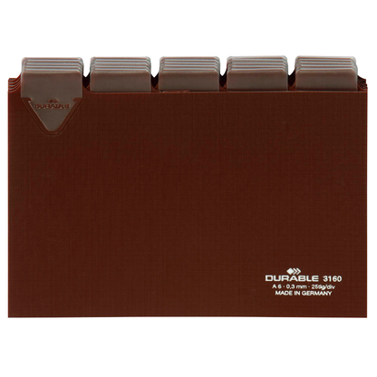 Artikelbild 2 für DURABLE Karteikartenregister A-Z, blanko, Jan.-Dez., 0-31 braun, Artikelnummer 138719