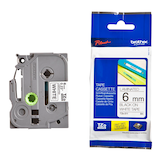 Artikelbild 1 für brother Schriftband TZe-211 TZE211, 6 mm, schwarz auf weiß, 1 St., Artikelnummer 653113