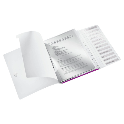 Artikelbild 3 für LEITZ Ordnungsmappe WOW 4634 12 Fächer violett, 1 St., Artikelnummer 400059