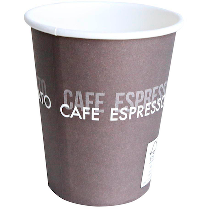 Artikelbild für HYGOSTAR Einweg-Kaffeebecher braun 0,2 l, 50 St., Artikelnummer 870424