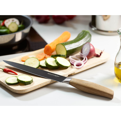 Artikelbild 5 für Echtwerk Schinkenmesser Classic Black Edition schwarz, Klinge: 20,0 cm, 1 St., Artikelnummer 649998