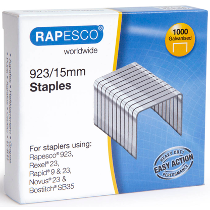 Artikelbild für RAPESCO® Heftklammern 923 23/15, 1.000 St., Artikelnummer 474371