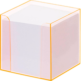 Artikelbild 1 für folia Zettelbox LUXBOX transparent inkl. 800 Notizzettel weiß, 1 St., Artikelnummer 489346