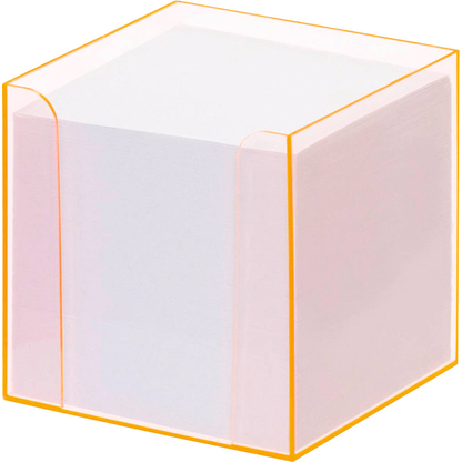 Artikelbild für folia Zettelbox LUXBOX transparent inkl. 800 Notizzettel weiß, 1 St., Artikelnummer 489346