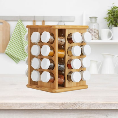 Artikelbild 5 für relaxdays Gewürzkarussell XXL braun, 1 Set, Artikelnummer 361374