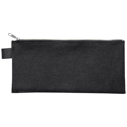 Artikelbild für VELOFLEX Reißverschlussbeutel DIN lang schwarz/silber Textil, 1 St., Artikelnummer 337893