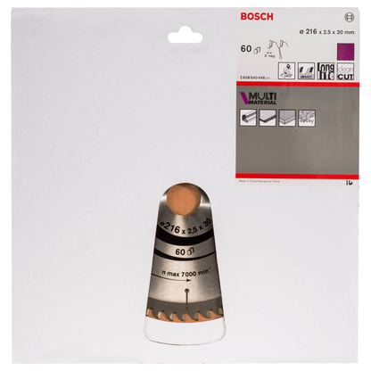 Artikelbild 2 für BOSCH Multi Material Kreissägeblatt 216,0 mm, 60 Zähne, 1 St., Artikelnummer 452864