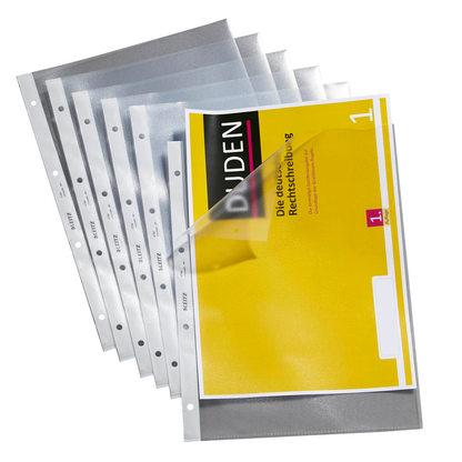 Artikelbild für LEITZ Prospekthüllen 4784 DIN A4 transparent genarbt 0,13 mm, 100 St., Artikelnummer 578666