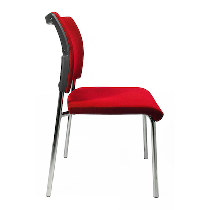 Artikelbild 4 für Topstar Besucherstühle Visit 10 NV190 G21 rot Stoff, 2 St., Artikelnummer 133160