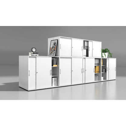 Artikelbild 5 für HAMMERBACHER Schiebetürenschrank, V1753S/W/W/RE weiß 2 Fachböden 120,0 x 40,0 x 110,0 cm, Artikelnummer 246715