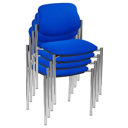 Artikelbild für Nowy Styl Besucherstühle Styl STYL CHROM C-06 4ER blau Stoff, 4 St., Artikelnummer 260392