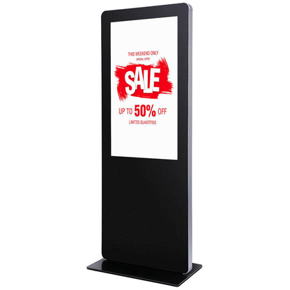 Artikelbild für Showdown® Displays Digitales Totem abgerundet Infostele mit LED-Display, schwarz, 108,0 cm (43 Zoll), Artikelnummer 932764