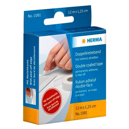 Artikelbild 2 für HERMA doppelseitiges Klebeband 12,0 mm x 12,0 m, 1 Rolle, Artikelnummer 817344