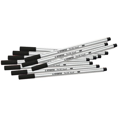 Artikelbild für STABILO Pen 68 brush Brush-Pens schwarz, 10 St., Artikelnummer 272181