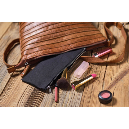 Artikelbild 2 für VELOFLEX Reißverschlussbeutel DIN lang schwarz/silber Textil, 1 St., Artikelnummer 337893