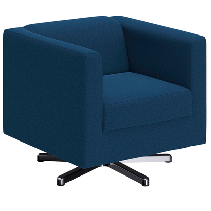 Artikelbild 3 für DOMO Collection Sessel BOB blau silber Stoff 72,0 cm 75,0 cm, 1 St., Artikelnummer 764591