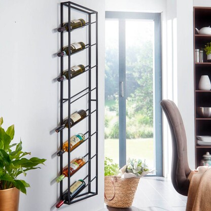 Artikelbild 5 für WOHNLING Weinregal schwarz 36,0 x 8,0 x 150,0 cm, 1 St., Artikelnummer 166399