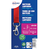 Artikelbild 1 für AVERY Zweckform Lanyards 4842R, Karabiner, rot, 10 St., Artikelnummer 573989