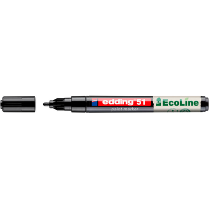 Artikelbild 2 für edding 51 EcoLine Lackmarker schwarz 1,0 - 2,0 mm, 1 St., Artikelnummer 661039