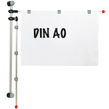 Artikelbild 1 für MAUL Planhalter DIN A0 silber Wandmontage, 1 St., Artikelnummer 152001