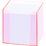 Artikelbild 1 für folia Zettelbox LUXBOX transparent inkl. 800 Notizzettel weiß, 1 St., Artikelnummer 489359