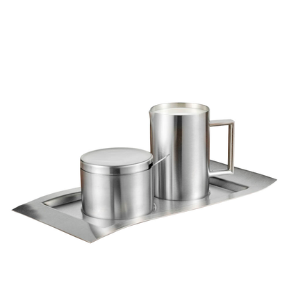 Artikelbild für Esmeyer Milch- und Zucker-Set WAVE silber, 1 Set, Artikelnummer 227223