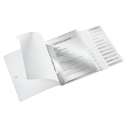 Artikelbild 3 für LEITZ Ordnungsmappe WOW 4634 12 Fächer weiß, 1 St., Artikelnummer 899967