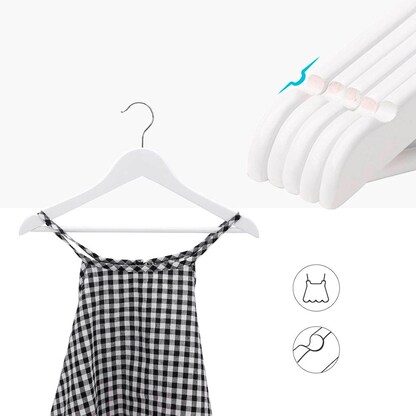 Artikelbild 5 für SONGMICS Kinder-Kleiderbügel weiß, 20 St., Artikelnummer 291449