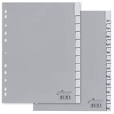 Artikelbild 1 für DURABLE Ordnerregister DIN A4 Vollformat Jan.-Dez. grau 12-teilig mit Wechseltaben, 1 Satz, Artikelnummer 147249