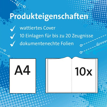 Artikelbild 6 für ROTH Zeugnismappe DIN A4, 10 Hüllen Polizei 110, 1 St., Artikelnummer 581209