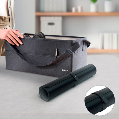 Artikelbild 6 für LEITZ Schreibtischunterlage groß schwarz Kunststoff 80,0 x 40,0 cm, 1 St., Artikelnummer 673789