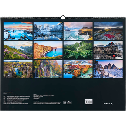 Artikelbild 14 für KUNTH Monats-Wandkalender Farben der Erde - Europa 2026, 1 St., Artikelnummer 575686