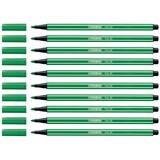 Artikelbild 1 für STABILO Pen 68 Filzstifte grün, 10 St., Artikelnummer 460386