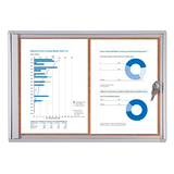 Artikelbild 1 für Showdown® Displays Schaukasten Economy XS Kork silber 2x DIN A4 49,1 x 2,6 x 35,0 cm, 1 St., Artikelnummer 361899