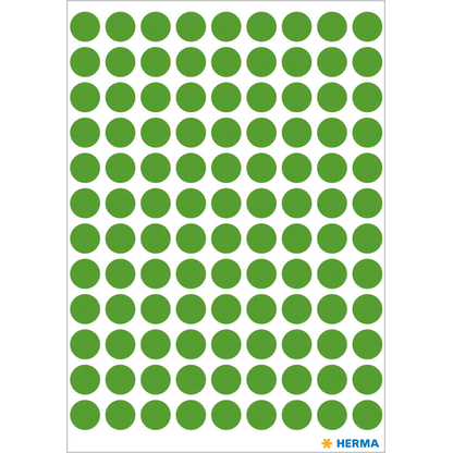 Artikelbild 2 für HERMA Klebepunkte 1835 dunkelgrün Ø 8,0 mm, 10x 540 St., Artikelnummer 901579