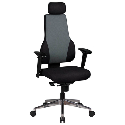 Artikelbild für AMSTYLE Bürostuhl, SPM1.272 Stoff schwarz, Gestell silber, Artikelnummer 975581