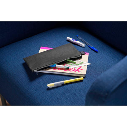 Artikelbild 3 für VELOFLEX Reißverschlussbeutel DIN lang schwarz/silber Textil, 1 St., Artikelnummer 337893