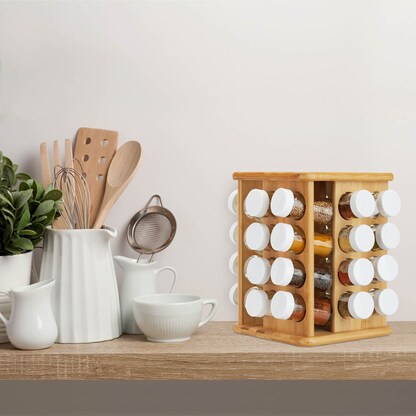 Artikelbild 8 für relaxdays Gewürzkarussell XXL braun, 1 Set, Artikelnummer 361374