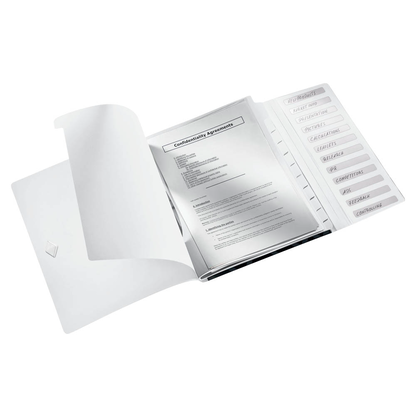 Artikelbild 3 für LEITZ Ordnungsmappe WOW 4634 12 Fächer schwarz, 1 St., Artikelnummer 899979