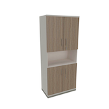 Artikelbild 1 für fm Regalschrank Sidney, 4260429769223 weiß, eiche natur 80,0 cm 44,2 cm, 1 St., Artikelnummer 413437