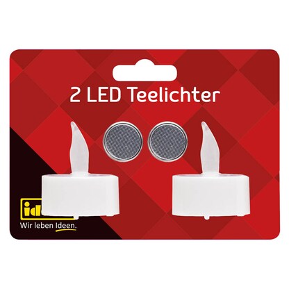 Artikelbild 7 für Idena LED-Teelichter weiß, 2 St., Artikelnummer 105139