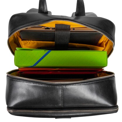 Artikelbild 2 für Exacompta Laptop-Rucksack Exactive Leder schwarz, Artikelnummer 333874