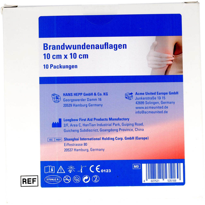 Artikelbild 3 für FIRST AID ONLY® Brandwunden-Kompressen P-91400 00 transparent, 10 St., Artikelnummer 390256