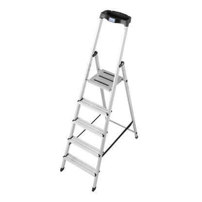 Artikelbild für KRAUSE Stehleiter einseitig MONTO Safety silber 5 Stufen, H: 180,0 cm, Artikelnummer 568701