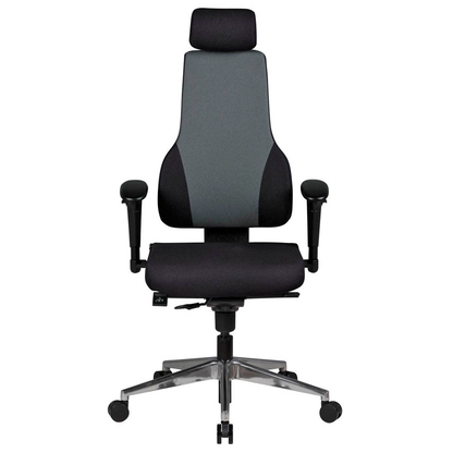 Artikelbild 2 für AMSTYLE Bürostuhl, SPM1.272 Stoff schwarz, Gestell silber, Artikelnummer 975581
