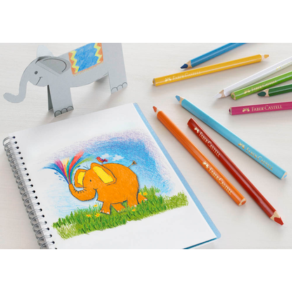 Artikelbild 3 für FABER-CASTELL Jumbo Buntstifte farbsortiert, 12 St., Artikelnummer 602427