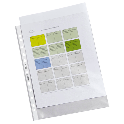Artikelbild 14 für LEITZ Prospekthüllen 4790 DIN A4 transparent genarbt 0,085 mm, 100 St., Artikelnummer 578609