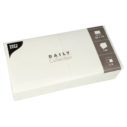 Artikelbild 2 für AKTION: PAPSTAR Servietten Daily Collection weiß 2-lagig 32,0 x 32,0 cm, 5x 250 St., Artikelnummer 389666